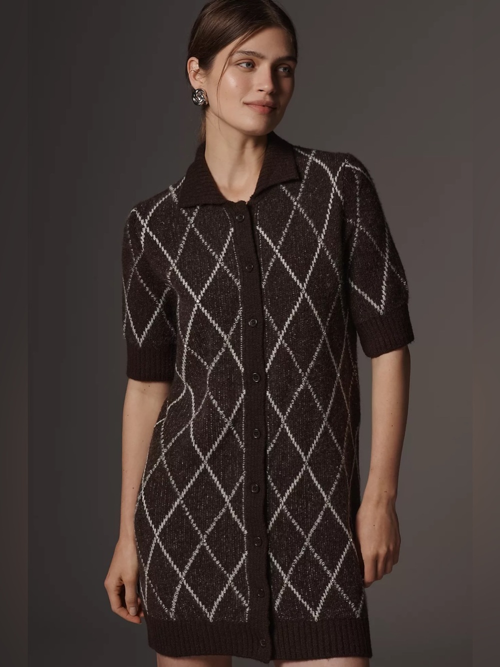 nwt anthropologie Rhinestone Sweater Shift Dress xxs